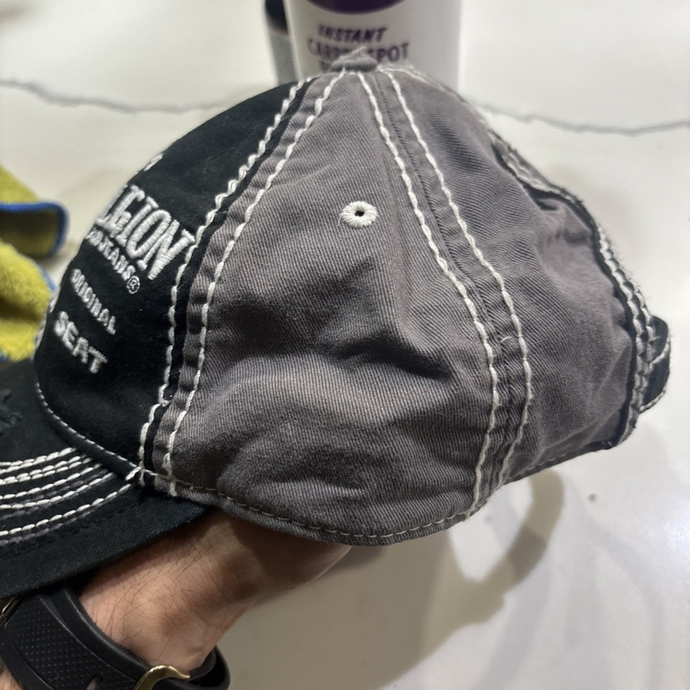 True Religion XXX Distressed Trucker Baseball Cap Hat Section Row Seat - Picture 4 of 7